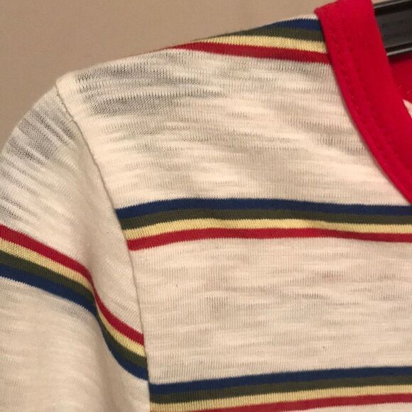 NTW Timing Stipe Slight Cropped Tee - Size JR L - Picture 4 of 5